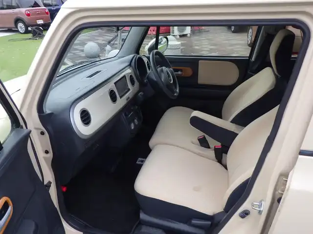 スズキ ラパン G 千葉県 2012(平24)年 6万km ミルクティーベージュメタリック 社外SDナビ/地デジTV/【DVD/CD再生機能　Bluetooth接続】/ETC/携帯リモコン