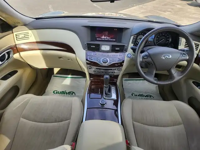 日産 フーガ 250GT Aパッケージ 茨城県 2016(平28)年 4.7万km スーパーブラック ワンオーナー/純正8型ナビ/フルセグTV/アラウンドビューモニター/ビルトインETC/ドライブレコーダー/クルーズコントロール/LEDヘッドランプ/オートライト/オートエアコン/革巻きステアリング/ステアリングスイッチ/純正ベージュシート/前席パワーシート/純正18インチアルミホイール/スマートキー/プッシュエンジンスターター/禁煙車