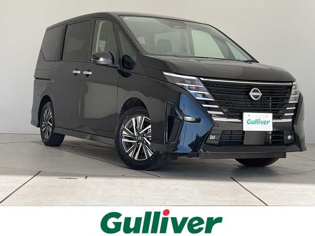 日産 セレナ ハイウェイスター V 愛知県 2025(令7)年 0.6万km ダイヤモンドブラック プロパイロット/SDナビ/両側パワースライドドア/レーダークルーズコントロール/バックカメラ/コーナーセンサー/純正アルミホイール/ブラインドスポットモニター/LEDヘッドライト/パドルシフト/オートマチックハイビーム/ドライブレコーダー/ETC/衝突軽減システム/Bluetooth/ステアリングスイッチ/スマートキー/プッシュスタート