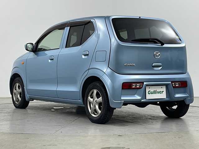 マツダ キャロル GS 道央・札幌 2015(平27)年 2.5万km フィズブルーパールM ・４WD/・デュアルセンサーブレーキサポート/・横滑り防止装置/・純正ナビ（GCX514）/・Bluetooth/CD/DVD/・USB/ワンセグTV/・シートヒーター運転席/助手席/・リモコンキー/・スペアキー１本/・盗難防止装置/・ABS/・ETC/・アイドリングストップ/・Wエアバッグ/・積込サマータイヤ