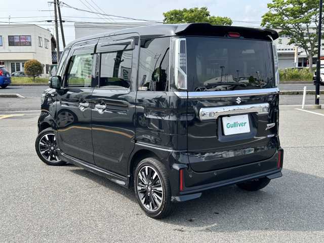 スズキ スペーシア カスタム HYBRID XS 鳥取県 2019(平31)年 4.7万km ブルーイッシュブラックパール3 社外ナビ/TV/DVD/CD/BT/バックカメラ/ビルトインETC/ドライブレコーダー/レーダーブレーキサポート/レーンキープアシスト/バックソナー/両側パワースライドドア/運転席シートヒーター/LEDヘットライト/フォグライト/アイドリングストップ/純正アルミホイール/プッシュスタート/オートライト/横滑り防止機能