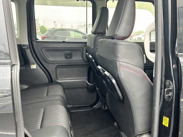 スズキ スペーシア カスタム HYBRID XS 鳥取県 2019(平31)年 4.7万km ブルーイッシュブラックパール3 社外メモリナビ（AM・FM・ワンセグ・Bluetooth・CD・DVD）/ドライブレコーダー/ビルトインETC/バックカメラ/コーナーセンサー/衝突被害軽減ブレーキ/両側パワースライドドア/運転席シートヒーター/車線逸脱防止機能/アイドリングストップ/プッシュスタート/オートライト/横滑り防止機能