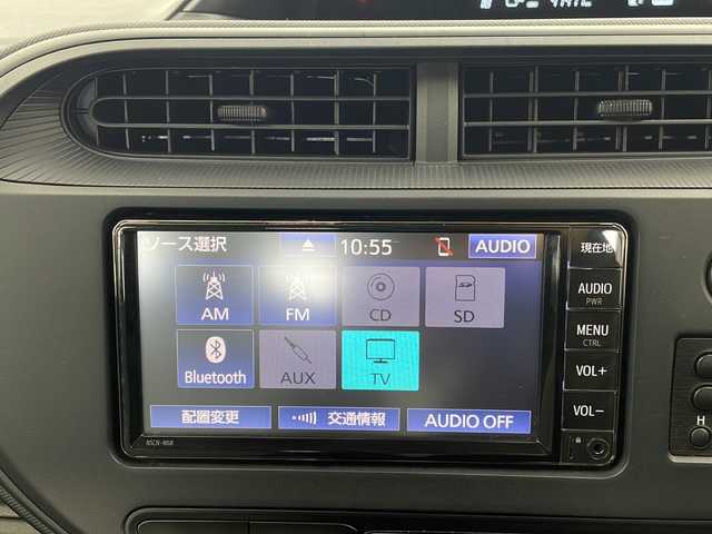 トヨタ アクア L 栃木県 2018(平30)年 4.8万km スーパーホワイトⅡ 純正SDナビ/　Bluetooth/ワンセグTV/CD/DVD/AUX/SD/トヨタセーフティセンス/ETC/前方ドライブレコーダー/ハロゲンヘッドライト/オートハイビーム/オートエアコン/Wエアバッグ/フロアマット/スペアキー１本/保証書、取扱説明書付属
