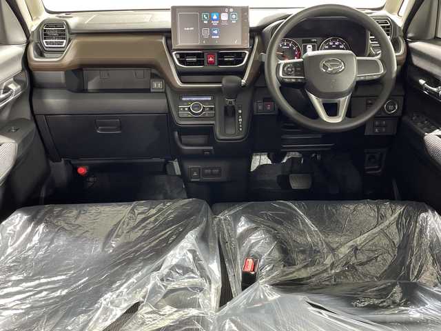 ダイハツ ムーヴ G 神奈川県 2025(令7)年 0.1千km ブラックマイカメタリック/シャイニングホワイトパール 届出済未使用車/9型ディスプレイオーディオ/全方位ビューカメラ/スマートパノラマパーキングパック＆純正ナビ装着用アップグレードパック付/両側電動スライドドア/衝突軽減ブレーキ/パーキングアシスト/アイドリングストップ/リアセンサー/オートハイビーム/ステアリングスイッチ/置くだけ充電/電子パーキング・オートホールド/プッシュスタート/スマートキー/純正サイドシル・リアスポイラー/純正14インチアルミホイール/取説　保証書/スペアキー