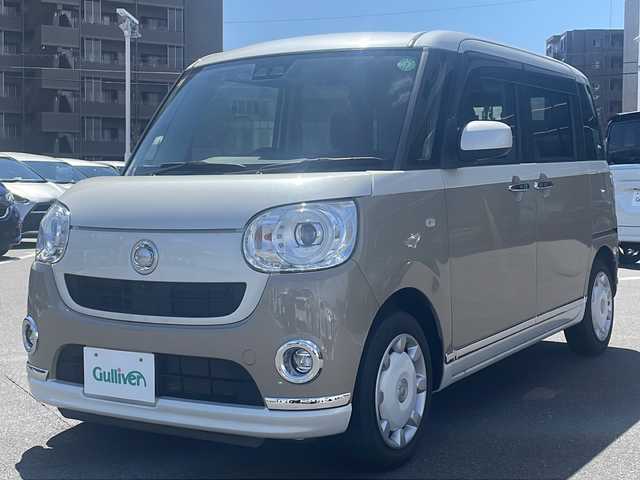 ダイハツ ムーヴ キャンバス G ブラックインテリア リミテッド SAⅢ 長野県 2020(令2)年 3.6万km パールホワイトⅢ/ナチュラルベージュマイカメタリック 2トーン 純正ナビ/（ＮＭＺＫ－Ｗ７００D）/BluetoothAudio/ステアリングスイッチ/DVD再生可能/全周囲カメラ/フルセグTV/バックカメラ/両側電動スライドドア/オートマチックハイビーム/アイドリングストップ/衝突軽減ブレーキ/LEDヘッドライト/プッシュスタート/フォグランプ/スマートキー/横滑り防止/オートライト/スペアキー