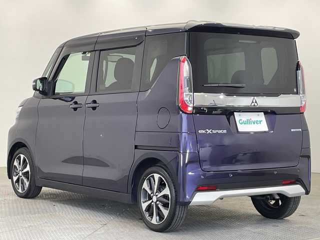 三菱 ｅＫクロススペース G プラスエディション 栃木県 2022(令4)年 1.8万km パープル 純正9インチナビ/（CD/DVD/フルセグTV/Bluetooth/iPod）/全方位カメラ/前後ドライブレコーダー/両側パワースライドドア/前席シートヒーター/禁煙車/オートライト/LEDヘッドライト/横滑り防止装置/スマートキー/プッシュスタート/アイドリングストップ/純正15インチアルミホイール/フロアマット
