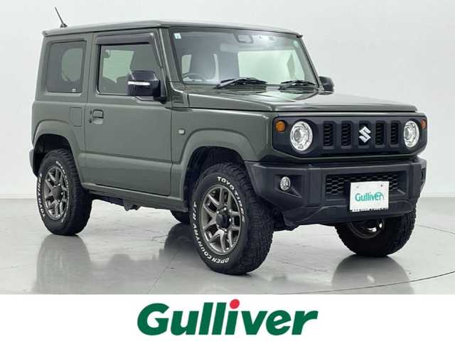 スズキ ジムニー XC 熊本県 2019(平31)年 4.3万km ジャングルグリーン 禁煙車/社外ナビCN-RE05WD（ＣＤ・ＤＶＤ・フルセグ・ＢＴ・ＳＤ・ｉｐｏｄ）/バックカメラ　/前後ドライブレコーダー　/ＥＴＣ　/クルーズコントロール　/前席シートヒーター　/ダウンヒルアシスト　/衝突軽減ブレーキ　/レーンキープアシスト/デュアルセンサーブレーキサポート/横滑り防止/ドアバイザー/ヘッドライトウォッシャー/背面タイヤ/純正フロアマット/純正16インチAW/オートライト/LEDヘッドライト/フォグランプ/スマートキー/プッシュスタート/スペアキー1本/保証書/取扱説明書