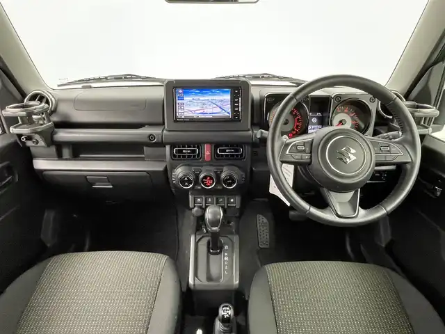 スズキ ジムニー XC 熊本県 2019(平31)年 4.3万km ジャングルグリーン 禁煙車/社外ナビCN-RE05WD（ＣＤ・ＤＶＤ・フルセグ・ＢＴ・ＳＤ・ｉｐｏｄ）/バックカメラ　/前後ドライブレコーダー　/ＥＴＣ　/クルーズコントロール　/前席シートヒーター　/ダウンヒルアシスト　/衝突軽減ブレーキ　/レーンキープアシスト/デュアルセンサーブレーキサポート/横滑り防止/ドアバイザー/ヘッドライトウォッシャー/背面タイヤ/純正フロアマット/純正16インチAW/オートライト/LEDヘッドライト/フォグランプ/スマートキー/プッシュスタート/スペアキー1本/保証書/取扱説明書