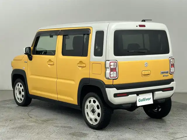 スズキ ハスラー HYBRID G 道央・札幌 2023(令5)年 0.4万km アクティブイエロー/ソフトベージュメタリック ・４WD/・社外ナビ/・バックカメラ/・ETC/・デュアルカメラサポートブレーキ/・アダプティブクルーズコントロール/・レーンキープアシスト/・ダウンヒルアシストコントロール/・前後コーナーセンサー/・オートライト/・ステアリングスイッチ/・ヘッドライトレベライザー/・社外レーダー/・プッシュスタート/・スマートキー/・保証書/・取説