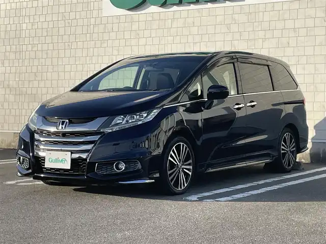 ホンダ オデッセイ アブソルート EX 宮崎県 2014(平26)年 8.2万km プレミアムヴィーナスブラックP 純正ナビ/・Bluetooth・フルセグTV・DVD/全方位カメラ/両側パワースライドドア/ビルトインETC/クルーズコントロール/CTBA/LEDヘッドライト/フォグライト/ブラインドスポットモニター/純正フロアマット/純正18インチアルミホイール/ハーフレザーシート/D席パワーシート/プッシュスタート