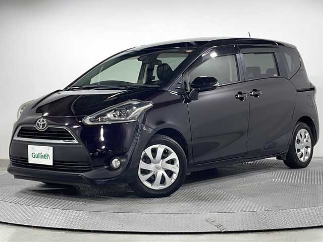 トヨタ シエンタ G クエロ 広島県 2017(平29)年 3.2万km クールボルドーガラスフレーク 純正ナビ　/両側パワースライドドア　/バックカメラ　/フルセグ　/コーナーセンサー　/レーンキープアシスト　/オーハイビーム　/オートライト　/LEDヘッドランプ　/衝突軽減ブレーキ　/フォグランプ　/ETC　/スマートキー/純正15インチアルミキャップ(185/60/R15)/エアバック（運転席/助手席）