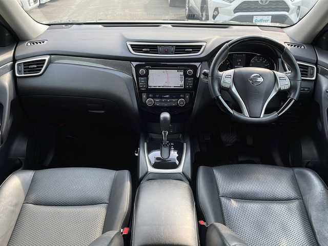 日産 エクストレイル 20Xt エマージェンシーブレーキ 道東・釧路十勝 2016(平28)年 10.4万km ダイヤモンドブラック パートタイム4WD/純正メモリーナビ　/  (AM/FM/CD/DVD/BT)/フルセグTV/電動バックドア/アラウンドビューモニター/クルーズコントロール/前席シートヒーター/前後ドライブレコーダー/ビルトインETC/ダウンヒルアシストコントロール/横滑り防止装置/カプロンシート/ウッドコンビレザーステアリング/ステアリングスイッチ/オートHIDヘッドライト/電動格納ミラー/スマートキー/スペアキー