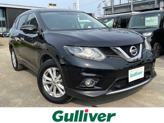日産 エクストレイル 20Xt エマージェンシーブレーキ 道東・釧路十勝 2016(平28)年 10.4万km ダイヤモンドブラック パートタイム4WD/純正メモリーナビ　/  (AM/FM/CD/DVD/BT)/フルセグTV/電動バックドア/アラウンドビューモニター/クルーズコントロール/前席シートヒーター/前後ドライブレコーダー/ビルトインETC/ダウンヒルアシストコントロール/横滑り防止装置/カプロンシート/ウッドコンビレザーステアリング/ステアリングスイッチ/オートHIDヘッドライト/電動格納ミラー/スマートキー/スペアキー