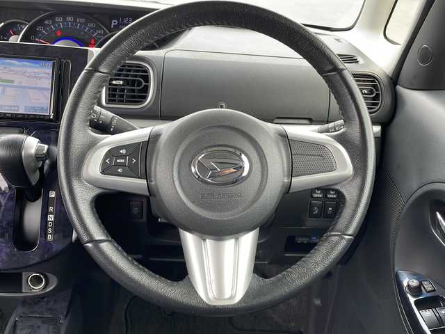 ダイハツ タント カスタム RS トップED SAⅡ 茨城県 2016(平28)年 7.5万km ブラックマイカメタリック (株)IDOMが運営する【じしゃロン水戸店】の自社ローン専用車両になりますこちらは現金またはオートローンご利用時の価格です。自社ローンご希望の方は別途その旨お申付け下さい/社外メモリナビ【MDV-D503】/・DVD再生機能有/・フルセグテレビ/・Bluetooth/両側パワースライドドア/ETC/ドライブレコーダー【DC-DR411】/純正フロアマット/純正15インチアルミホイール/スマートキー/スペアキー/スマートアシスト/盗難防止装置