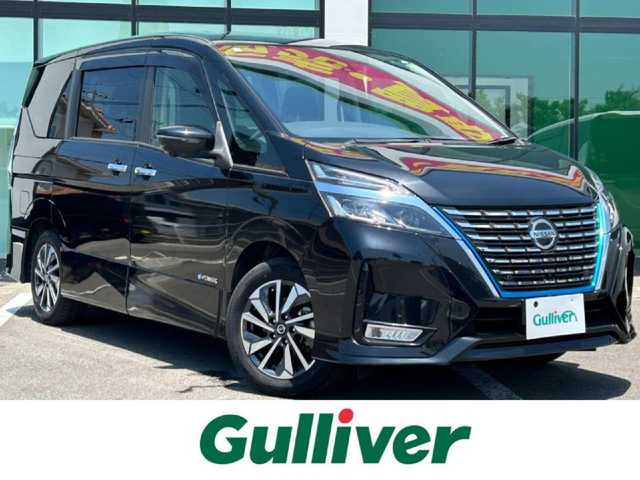 日産 セレナ e－パワー ハイウェイスター V 和歌山県 2020(令2)年 6.6万km ダイヤモンドブラック 純正ナビ/フリップダウンモニター/フルセグTV/アラウンドビューモニター/（BT/CD/DVD)/エマージェンシーブレーキ/プロパイロット/パーキングアシスト/横滑り防止装置/ドライブレコーダー/ビルトインETC/純正フロアマット/純正アルミホイール/LEDヘッドライト/フォグランプ/オートライト