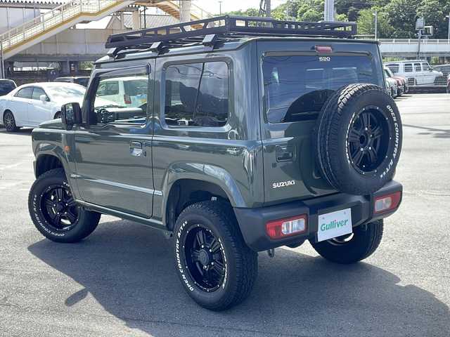 スズキ ジムニー XL 山口県 2023(令5)年 1.5万km ジャングルグリーン 5速MT/カロッツェリアナビ/Bluetooth/iPod/AUX/フルセグTV/ＭＩＤ１６インチアルミホイール×５本　/純正オプションレトログリル　/リフトアップサスペンション　/D/N席シートヒーター　/ルーフラック　/ＬＥＤヘッドライト　/ミラーヒーター　/純正フロアマット/レーンキープアシスト/ダウンヒルアシストコントロール/プッシュスタート
