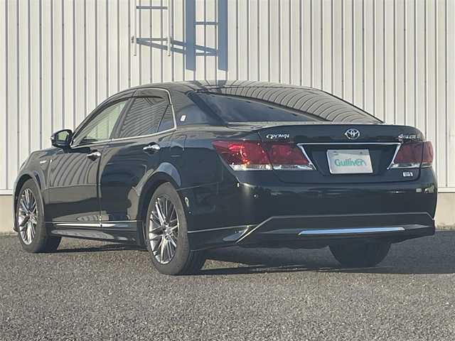 トヨタ クラウン ハイブリッド アスリートS 熊本県 2013(平25)年 7.7万km プレシャスブラックパール 純正HDDナビＤＴＶ/・AM/FM/CD/DVD/USB/BT/・フルセグTV/バックカメラ/クリアランスソナー/横滑り防止機能/クルーズコントロール/前後コーナーセンサー/革巻きステアリング/・ステアリングリモコン/・ステアリングヒーター/オートライト/・HIDライト/・フォグランプ/ビルトインETC/レザーシート/・D/N席パワーシート/・D/N席シートヒーター/・D/N席エアーシート/リアサンシェード/電動格納ミラー/・ウィンカーミラー/ドアバイザー/純正フロアマット/純正アルミホイール/スマートキー