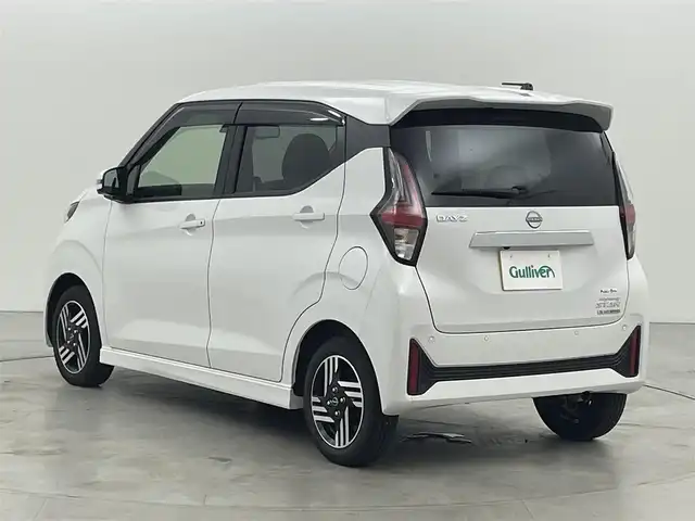 日産 デイズ ハイウェイスターX 福島県 2025(令7)年 0.3万km ホワイトパール 純正９型ナビ（ＢＴ，フルセグＴＶ）　/アラウンドビューモニター　/コーナーセンサー　/エマージェンシーブレーキ　/レーンキープ　/先行車発進お知らせ　/アイドリングストップ　/純正１４インチＡＷ　/ＬＥＤヘッドライト