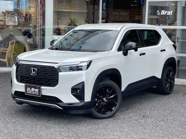 ホンダ ＷＲ－Ｖ Z ブラックスタイル 福島県 2025(令7)年 0.1千km プラチナホワイトパール カーテンエアバック/オートクルーズコントロール/Wエアコン/Bluetooth/USB入力端子/スマートキー/ハーフレザーシート/オートライト/LEDヘッドライト/フロントフォグランプ/純正AW/MTモード付/禁煙車/登録済未使用車/衝突被害軽減ブレーキ/横滑り防止/レーンキープアシスト/アクセル踏み間違い防止装置/オートマチックハイビーム/盗難防止装置
