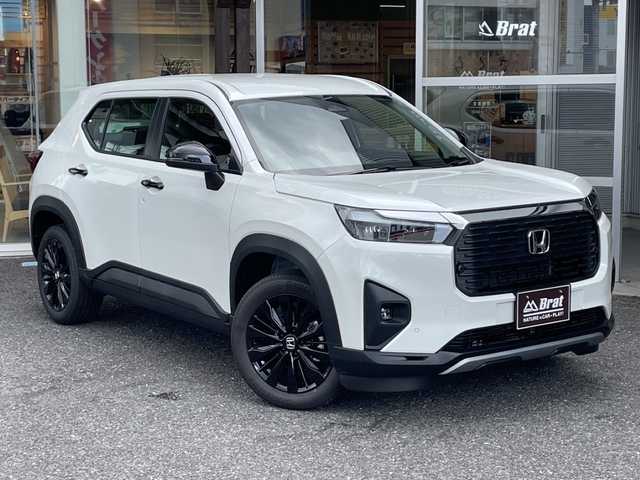 ホンダ ＷＲ－Ｖ Z ブラックスタイル 福島県 2025(令7)年 0.1千km プラチナホワイトパール カーテンエアバック/オートクルーズコントロール/Wエアコン/Bluetooth/USB入力端子/スマートキー/ハーフレザーシート/オートライト/LEDヘッドライト/フロントフォグランプ/純正AW/MTモード付/禁煙車/登録済未使用車/衝突被害軽減ブレーキ/横滑り防止/レーンキープアシスト/アクセル踏み間違い防止装置/オートマチックハイビーム/盗難防止装置