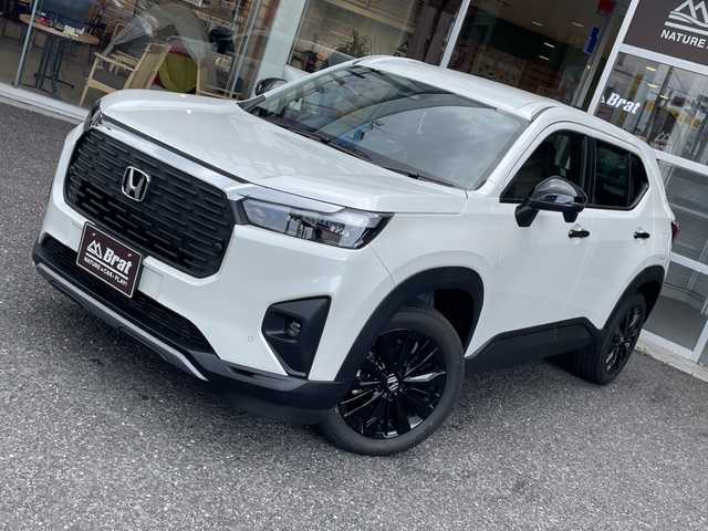 ホンダ ＷＲ－Ｖ Z ブラックスタイル 福島県 2025(令7)年 0.1千km プラチナホワイトパール カーテンエアバック/オートクルーズコントロール/Wエアコン/Bluetooth/USB入力端子/スマートキー/ハーフレザーシート/オートライト/LEDヘッドライト/フロントフォグランプ/純正AW/MTモード付/禁煙車/登録済未使用車/衝突被害軽減ブレーキ/横滑り防止/レーンキープアシスト/アクセル踏み間違い防止装置/オートマチックハイビーム/盗難防止装置