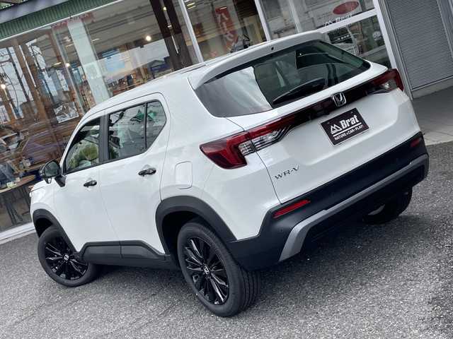 ホンダ ＷＲ－Ｖ Z ブラックスタイル 福島県 2025(令7)年 0.1千km プラチナホワイトパール カーテンエアバック/オートクルーズコントロール/Wエアコン/Bluetooth/USB入力端子/スマートキー/ハーフレザーシート/オートライト/LEDヘッドライト/フロントフォグランプ/純正AW/MTモード付/禁煙車/登録済未使用車/衝突被害軽減ブレーキ/横滑り防止/レーンキープアシスト/アクセル踏み間違い防止装置/オートマチックハイビーム/盗難防止装置