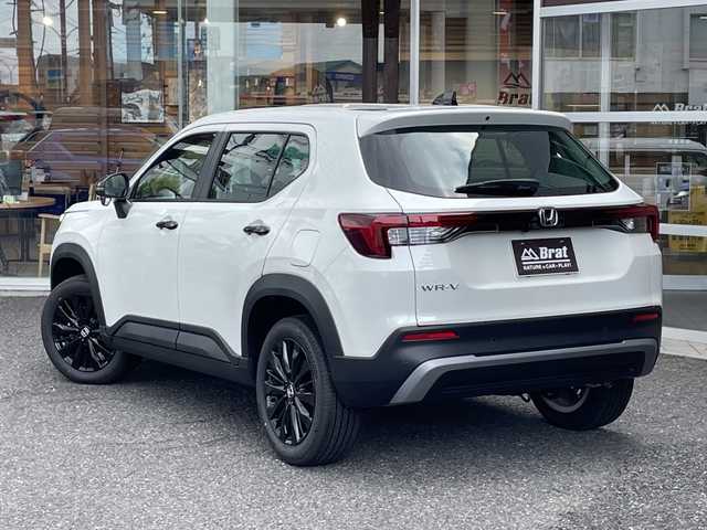 ホンダ ＷＲ－Ｖ Z ブラックスタイル 福島県 2025(令7)年 0.1千km プラチナホワイトパール カーテンエアバック/オートクルーズコントロール/Wエアコン/Bluetooth/USB入力端子/スマートキー/ハーフレザーシート/オートライト/LEDヘッドライト/フロントフォグランプ/純正AW/MTモード付/禁煙車/登録済未使用車/衝突被害軽減ブレーキ/横滑り防止/レーンキープアシスト/アクセル踏み間違い防止装置/オートマチックハイビーム/盗難防止装置