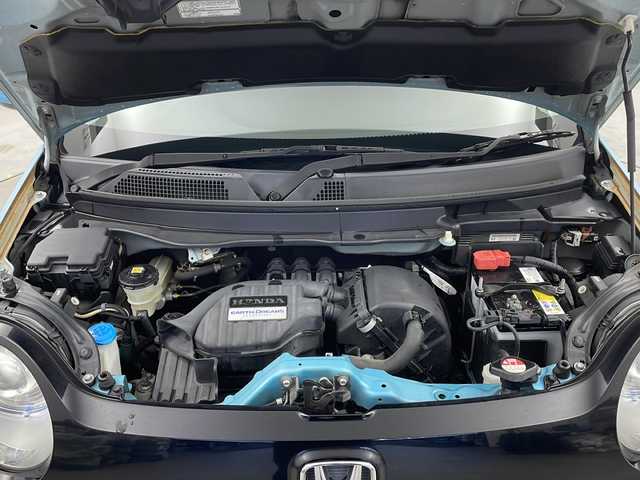 ホンダ Ｎ ＯＮＥ G Lパッケージ 栃木県 2014(平26)年 5.7万km イノセントブルーメタリック 純正Gathersナビ/　ワンセグ/FM/AM/CD/DVD/Bluetooth/バックカメラ/アイドリングストップシステム/HIDヘッドランプ/オートライト/ETC/プッシュスタート/スマートキー/保証書/取扱説明書/スペアキー１本