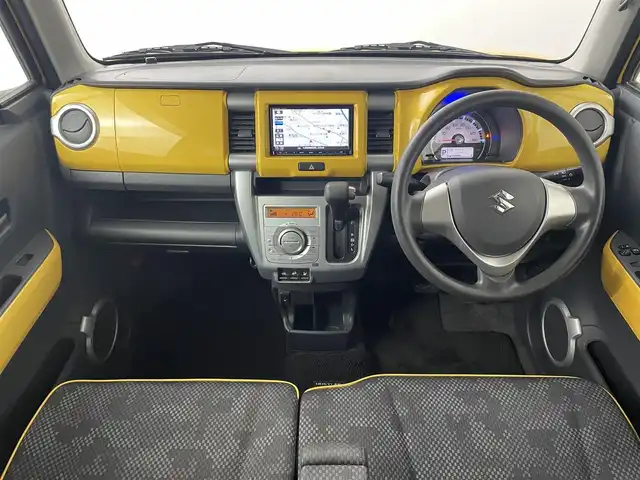 スズキ ハスラー G 道央・札幌 2016(平28)年 3.2万km アクティブイエロー/ブラック2トーンルーフ ・ワンオーナー/・４WD/・社外メモリナビ/・CD/DVD/BT/フルセグ/USB/SD/iPod/・バックカメラ/・純正エンジンスターター/・衝突軽減ブレーキ/・横滑り防止装置/・アイドリングストップ/・シートヒーター/・ダウンヒルアシストコントロール/・ハロゲンヘッドライト/・純正スチールホイール/・オートエアコン/・ドアバイザー/・純正フロアマット/・保証書/・プッシュスタート/・スマートキー