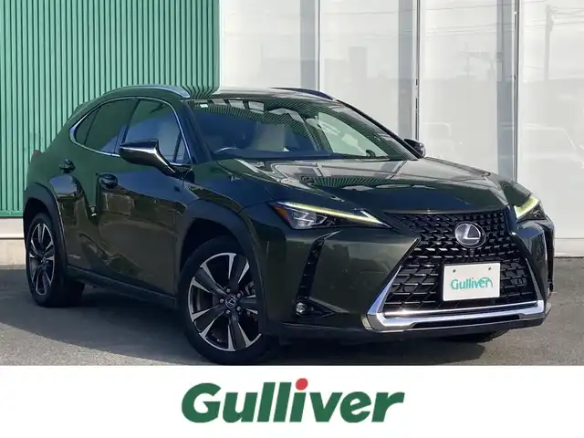 レクサス ＵＸ 250h バージョンL 福岡県 2019(平31)年 5.8万km 緑 純正ナビ（FM・AM・BT・DISC）/ブラインドスポットモニター/前席シートヒーター/前席パワーシート/ステアリングヒーター/ワイヤレス充電器/パワーバックドア/クルーズコントロール/セーフティシステムプラス/ブレーキホールド/パーキングサポートブレーキ