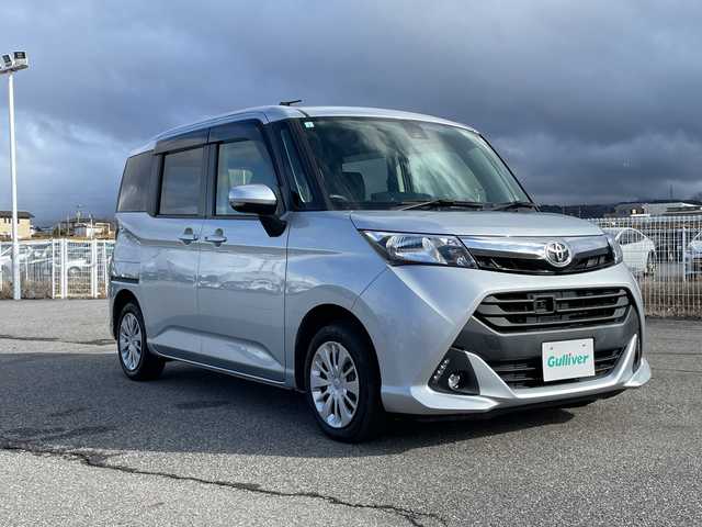 トヨタ タンク G S 富山県 2017(平29)年 6.4万km ブライトシルバーM 禁煙車/純正ディーラーＳＤナビ/型式：NSCN-W59C/（CD/ワンセグTV/AUX）/両側パワースライドドア/バックカメラ/ＥＴＣ/プッシュスタート/スマートキー×２/アイドリングストップ/フォグランプ/ドアバイザー/レーンアシスト