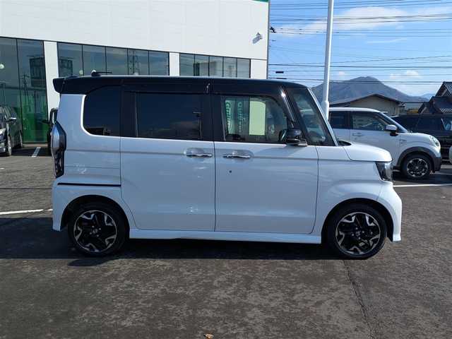 ホンダ Ｎ ＢＯＸ カスタム G L ターボ ホンダセンシング 福井県 2019(平31)年 6.3万km プラチナホワイトパール 純正15インチAW/４WD/前後ドライブレコーダー/レーダークルーズコントロール/パドルシフト/両側パワースライドドア/バックカメラ/純正8インチプレミアムインターナビ/フルセグテレビ/シートヒーター/LEDヘッドライト/衝突被害軽減システム/レーンキープアシスト/横滑り防止装置/盗難防止装置/ダブル＋サイドエアバッグ/カーテンエアバッグ/ビルトインETC/純正フロアマット