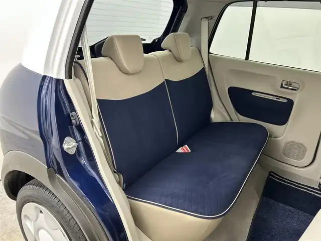 スズキ ラパン モード 岡山県 2019(令1)年 2.2万km ノクターンブルーパール/ホワイト 2トーンルーフ 純正８インチナビ　衝突軽減ブレーキ　アラウンドビューモニター　ビルトインＥＴＣ　ドライブレコーダー　コーナーセンサー　シートヒーター　フルセグＴＶ　ＵＳＢ接続　Ｂｌｕｅｔｏｏｔｈ　キセノンヘッドライト