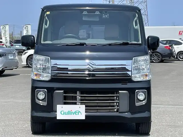 スズキ エブリィ ワゴン PZターボ 道央・札幌 2020(令2)年 8.5万km ブルーイッシュブラックパール3 ４WD/社外ダウンサス/社外SDナビ/CD/DVD/BD/BT/フルセグ/衝突被害軽減ブレーキ/横滑り防止装置/レーンキープアシスト/リヤパーキングセンサー/バックカメラ/ETC/ドライブレコーダー/片側パワースライドドア/D席シートヒーター/革巻きステアリング/ステアリングリモコン/プッシュスタート/スマートキー/HIDヘッドライト/オートライト/フォグランプ/電動格納ミラー/ヒーテッドドアミラー/ウィンカーミラー/純正フロアマット/ドアバイザー/純正サスペンション積込