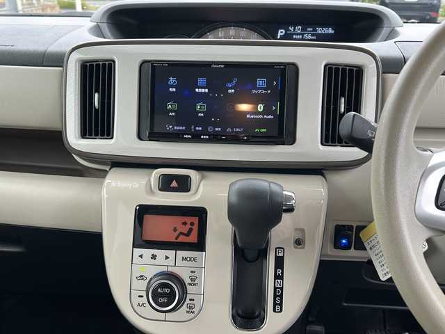 ダイハツ ムーヴ キャンバス G メイクアップ リミテッド　SAⅢ 山口県 2022(令4)年 7.1万km パールホワイトⅢ/ナチュラルベージュマイカメタリック 2トーン 社外SDナビ【AVN-RB87】/Bluetooth接続/CD、DVD、SD再生機能/AM/FM/バックカメラ/全周囲カメラ/両側パワースライドドア/シートヒーター【D席のみ】/ETC/アイドリングストップ/ステアリングスイッチ/スマートキー/プッシュスタート/パーキングアシスト/レーンキープアシスト/盗難防止装置/衝突被害軽減システム
