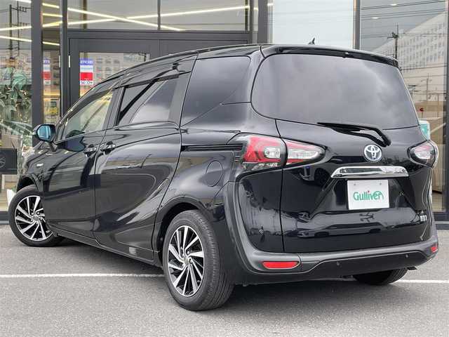 トヨタ シエンタ ハイブリッド G クエロ 茨城県 2019(平31)年 5.6万km ブラックマイカ 純正ナビ/【FM・AM・BT・TV】/クルーズコントロール/全方位カメラ/ETC/前後コーナーセンサー/両側パワースライド/純正アルミホイール/オートライト/LED/スマートキー/スペアキー有/純正フロアマット/ハーフレザーシート
