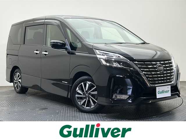 日産 セレナ ハイウェイスター V 愛媛県 2020(令2)年 4.8万km ダイヤモンドブラック 純正10型ナビ/プロパイロット/両側電動スライドドア/全周囲カメラ/フリップダウンモニター/前後コーナーセンサー/ETC2.0/ブラインドスポットモニター/レーンキープアシスト/キャプテンシート/ステアリングスイッチ/オートマチックハイビーム/オートライト/アイドリングストップ/ウインカーミラー/ドアバイザー/プッシュスタート/取扱説明書