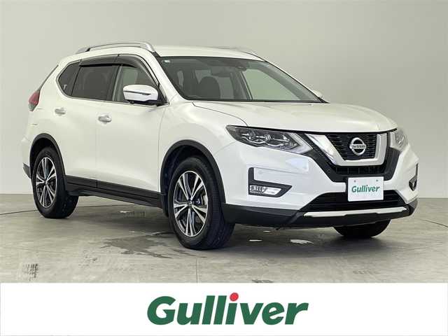 日産 エクストレイル 20Xi 千葉県 2018(平30)年 2.5万km ブリリアントホワイトパール エマージェンシーブレーキ/プロパイロット/車線逸脱防止支援システム/クリアランスソナー/純正9インチメモリナビ/・型式：MM518D-L/・CD/DVD/Bluetooth/USB/AUX/フルセグTV/アラウンドビューモニター/ビルトインETC/インテリジェントルームミラー/TVキャンセラー/4WD/ダウンヒルアシストコントロール/パワーバックドア/電子パーキングブレーキ/ブレーキホールド/革巻きステアリング/ステアリングスイッチ/左右独立オートエアコン/レザーシート/純正フロアマット/純正ドアバイザー/純正18インチアルミホイール/電動格納ミラー/ルーフレール/アイドリングストップ/プッシュスタート/スマートキー/スペアキー1本/LEDオートヘッドライト/禁煙車/地図SD欠品