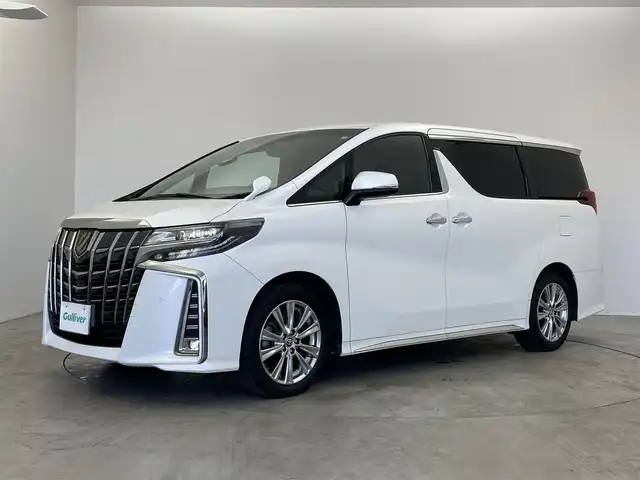トヨタ アルファード S タイプゴールドⅡ 埼玉県 2022(令4)年 5.7万km ホワイトパールクリスタルシャイン 純正ディスプレイオーディオ　フリップダウンモニター　バックカメラ　ＤＶＤ再生　三眼ＬＥＤ　セーフティセンス　レーダークルーズコントロール　ビルトインＥＴＣ２．０　ＡＣ１００Ｖ　ハーフレザー　純正アルミ