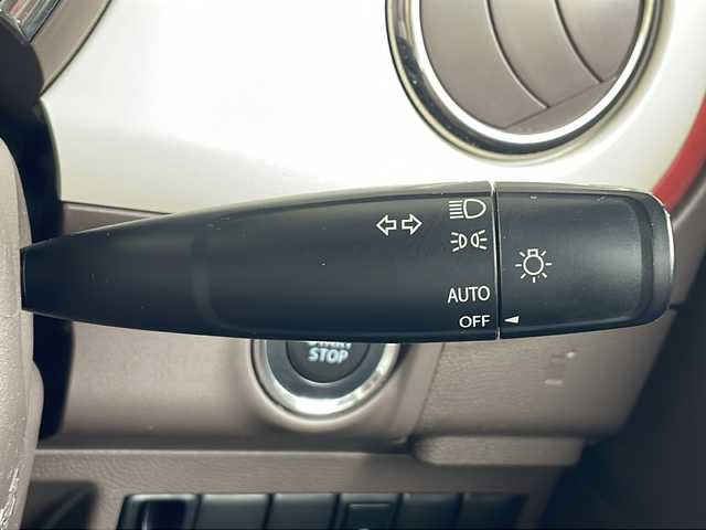 スズキ ラパン ショコラ X 福島県 2014(平26)年 6.8万km シャンパンピンクPM ワンオーナー　純正メモリナビ(ワンセグTV/CD/DVD/SD/AM/FM)　レザーシート　革巻きステアリング　アイドリングストップ　ＩＳＯＦＩＸ　オートライト　ドアバイザー　電動格納ミラー  ウィンカーミラー ＨＩＤヘッドライト　スマートキー　スペアキー×１　取扱説明書　保証書