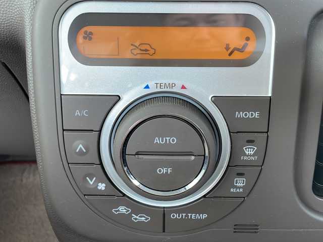 スズキ ラパン ショコラ X 福島県 2014(平26)年 6.8万km シャンパンピンクPM ワンオーナー　純正メモリナビ(ワンセグTV/CD/DVD/SD/AM/FM)　レザーシート　革巻きステアリング　アイドリングストップ　ＩＳＯＦＩＸ　オートライト　ドアバイザー　電動格納ミラー  ウィンカーミラー ＨＩＤヘッドライト　スマートキー　スペアキー×１　取扱説明書　保証書