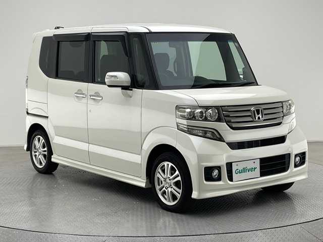 ホンダ Ｎ ＢＯＸ カスタム G Lパッケージ 兵庫県 2012(平24)年 8.2万km プレミアムホワイトパール 社外SDナビ(CD/DVD/SD/Bluetooth/フルセグTV)/両側パワースライドドア/ETC/純正フロアマット/純正14インチアルミホイール/HIDヘッドライト/フォグランプ/スペアキー/スマートキー/オートライト/プッシュスタート/保証書/取扱説明書