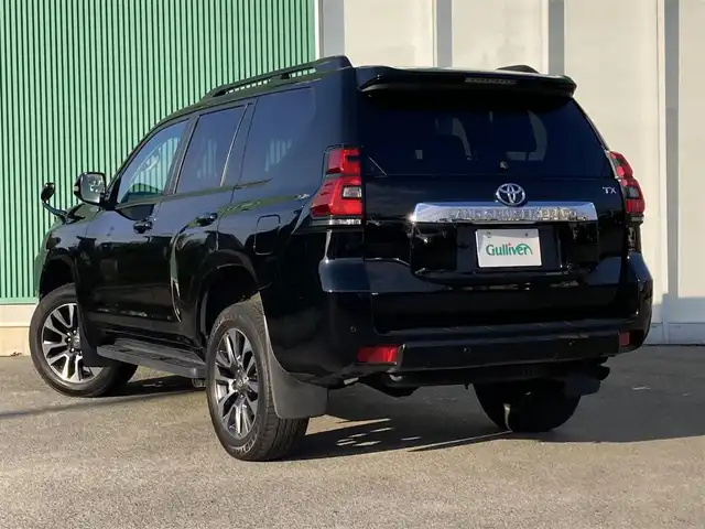 トヨタ ランドクルーザー プラド TX Lパッケージ 福岡県 2021(令3)年 2.1万km ブラック 4WD/トヨタセーフティセンス/ALPINEナビ（BT/フルセグ/DISC）/Bカメラ/レーダークルーズコントロール/LEDヘッドライト/オートライト/オートマチックハイビーム/レザーシート/DN席シートヒーター/DN席エアシート/DN席パワーシート/純正19インチAW/ルーフレール/横滑り防止装置/コーナーセンサー/レーンキープアシスト/盗難防止装置/衝突被害軽減システム/先行車発進告知/スマートキー/ETC