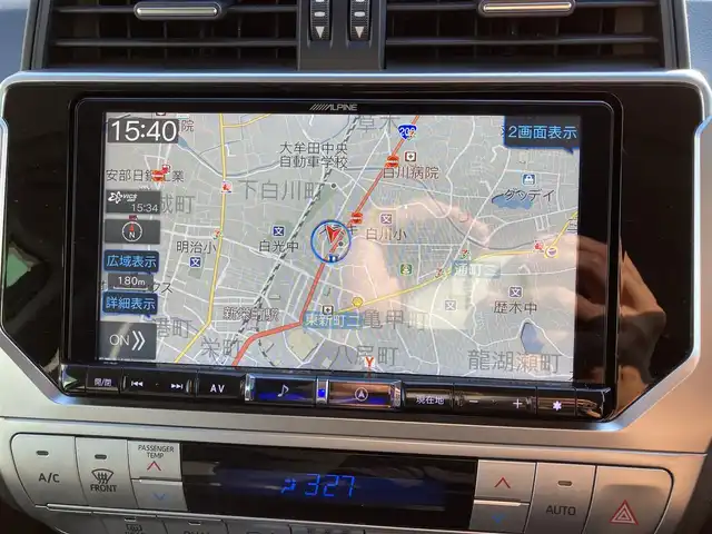 トヨタ ランドクルーザー プラド TX Lパッケージ 福岡県 2021(令3)年 2.1万km ブラック 4WD/トヨタセーフティセンス/ALPINEナビ（BT/フルセグ/DISC）/Bカメラ/レーダークルーズコントロール/LEDヘッドライト/オートライト/オートマチックハイビーム/レザーシート/DN席シートヒーター/DN席エアシート/DN席パワーシート/純正19インチAW/ルーフレール/横滑り防止装置/コーナーセンサー/レーンキープアシスト/盗難防止装置/衝突被害軽減システム/先行車発進告知/スマートキー/ETC