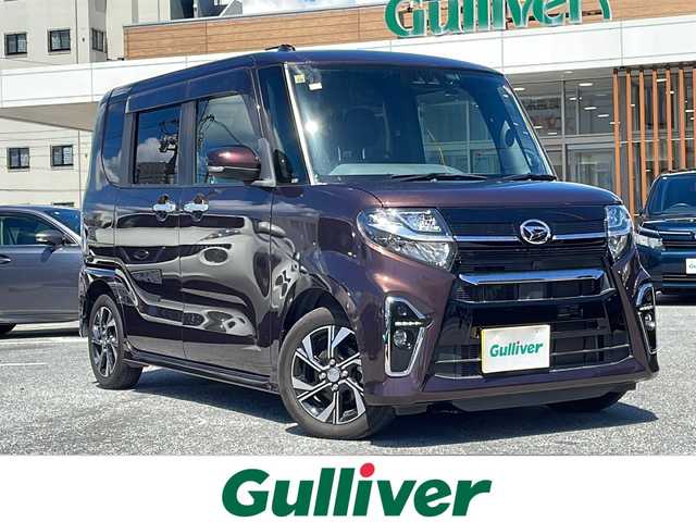 ダイハツ タント カスタム X セレクション 沖縄県 2020(令2)年 5.6万km プラムブラウンクリスタルマイカ 社外メモリナビ　/地デジ　/ＤＶＤ再生　/Ｂｌｕｅｔｏｏｔｈ接続　/バックカメラ　/両側パワースライド　/前方ドライブレコーダー　/ＥＴＣ　/前席シートヒーター　/前後コーナーセンサー　/衝突軽減ブレーキ/アイドリングストップ/スマートキー　/プッシュスタート/純正LEDヘッドライト/純正フロアマット/純正１４インチアルミホイール