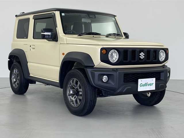 スズキ ジムニー シエラ 岐阜県 2019(平31)年 4.1万km シフォンアイボリーメタリックブラック2トーンルーフ プッシュスタート/Panasonicナビ/フルセグTV/CD/DVD/Bluetooth接続/ステアリングリモコン/レーダークルーズコントロール（追従無し）/横滑り防止装置/レーンキープアシスト/オートライト/純正アルミホイール/純正ドアバイザー/純正フロアマット/ヒーテッドドアミラー/電格ミラー/シートヒーター（運転席＋助手席）/スマートキー/スペアキー（1本）
