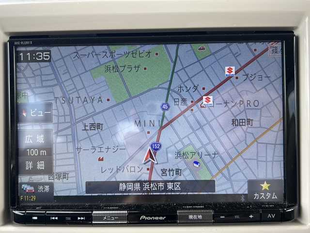 スズキ ラパン モード 静岡県 2020(令2)年 2.3万km ノクターンブルーパール/ホワイト 2トーンルーフ 純正SDナビ/・CD/・DVD/・フルセグTV/・Bluetooth/主要装備/・衝突軽減/・レーンキープ/・全方位カメラ/・コーナーセンサー/・シートヒーター/・ETC/・前方ドラレコ/・純正フロアマット/・ステアリングリモコン/・スマートキー/・プッシュスタート