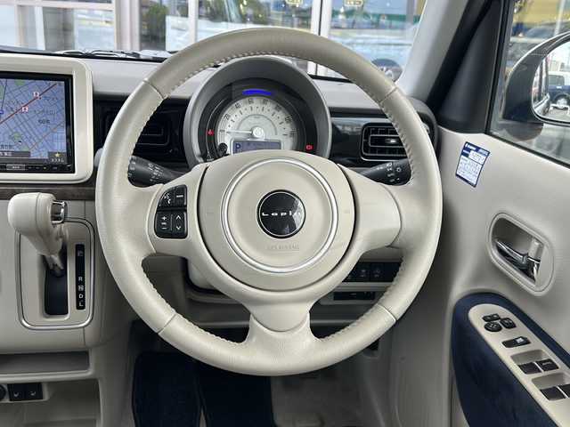 スズキ ラパン モード 静岡県 2020(令2)年 2.3万km ノクターンブルーパール/ホワイト 2トーンルーフ 純正SDナビ/・CD/・DVD/・フルセグTV/・Bluetooth/主要装備/・衝突軽減/・レーンキープ/・全方位カメラ/・コーナーセンサー/・シートヒーター/・ETC/・前方ドラレコ/・純正フロアマット/・ステアリングリモコン/・スマートキー/・プッシュスタート