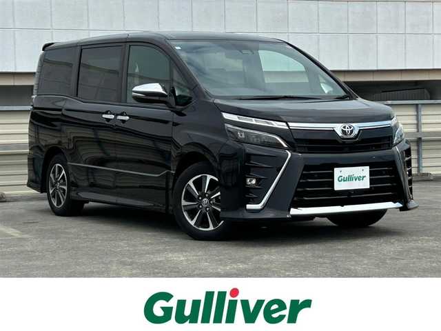 トヨタ ヴォクシー ZS 煌Ⅲ 静岡県 2020(令2)年 2.1万km 黒 トヨタセーフティセンス/純正１０型ＳＤナビ/ＤＶＤ再生/フルセグＴＶ/バックカメラ/後席モニター/ＥＴＣ２．０/両側電動スライドドア/ＰＫＳＢ/クルコン/オートハイビーム/ＬＥＤヘッド/純正１６ＡＷ