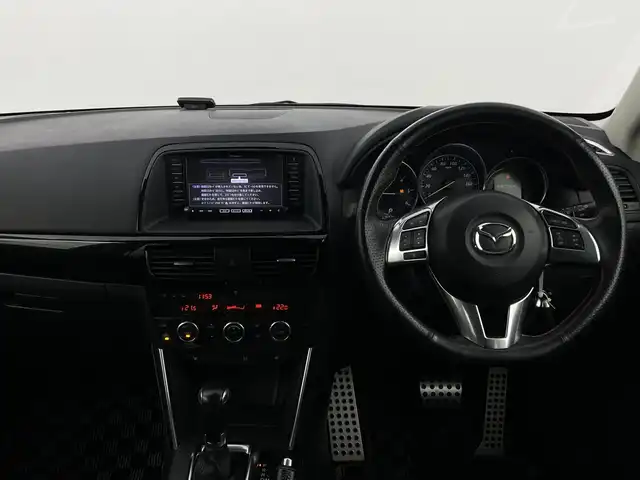 マツダ ＣＸ－５ XD Lパッケージ 新潟県 2014(平26)年 6.7万km ジェットブラックマイカ ４WD/サンルーフ/i-ACTIVSENSE/社外SDナビ/　　AM/FM/BT/CD/バック/サイドモニター/クルーズコントロール/HIDオートライト/前席シートヒーター/純正19インチアルミホイール付/アイドリングストップ/デジタルインナーミラー/フロアマット/ドアバイザー/スペアキー/スマートキー/ETC